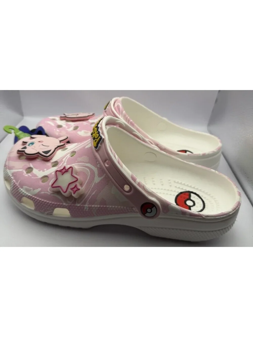 Pokémon x Crocs Jigglypuff Classic Men's 9 / Women's 11 Pink/White Clogs